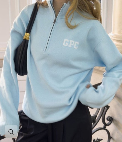 Gym coffee knit half - coffee, zip