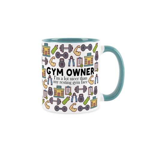 Gym owner mug humourous - gym,
