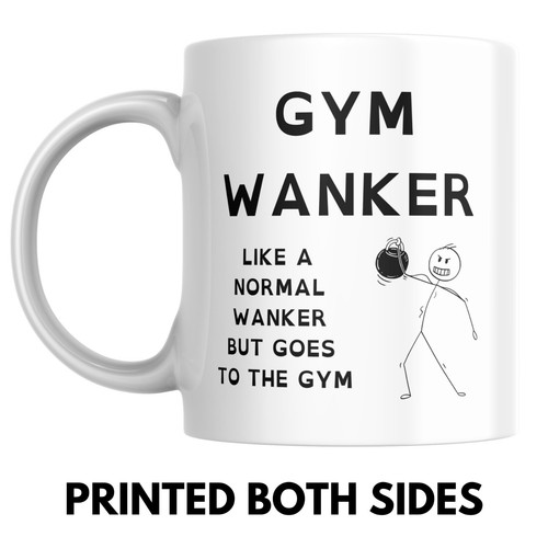 Gym wanker mug rude - gym,