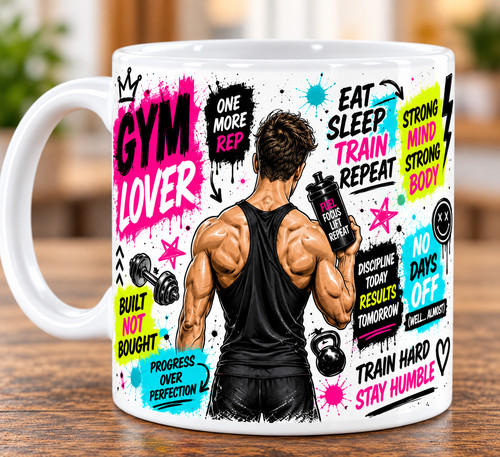 Gym lover mug fitness - lover, coffee