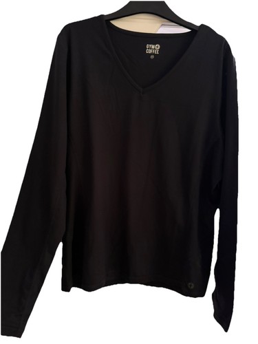 Gym coffee black long sleeve - gym+coffee,