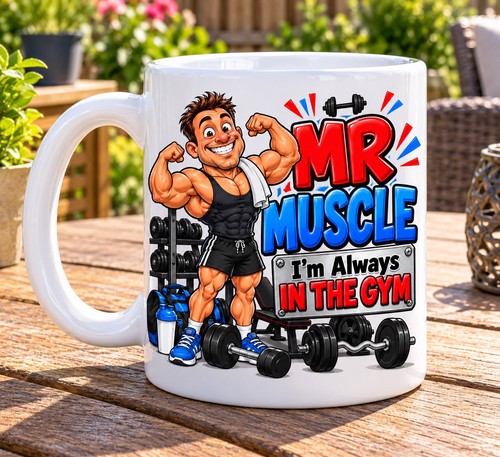 Muscle man cup coffee - man, cup.