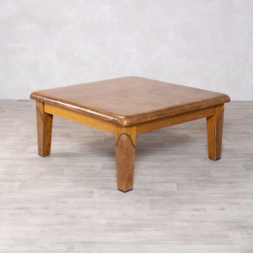Leather top coffee table gym - leather,